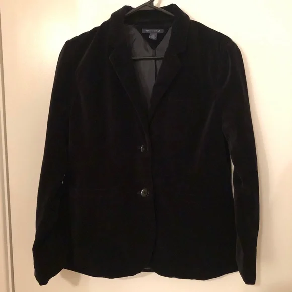*SOLD* Tommy Hilfiger Black Velvet Blazer Jacket - Picture 4 of 8